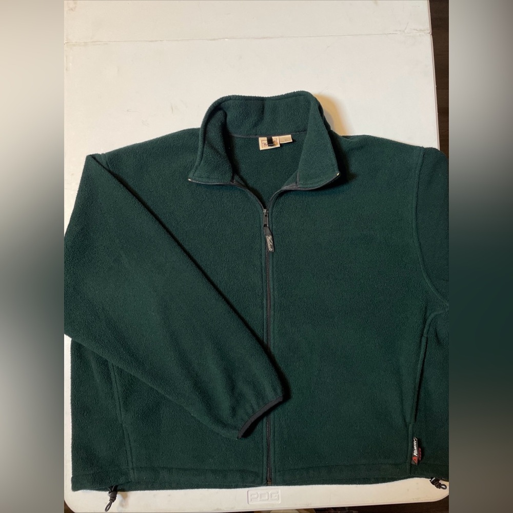 Vintage 90s Woolrich Mens Polartec Fleece Jacket Size XL Made In USA Green